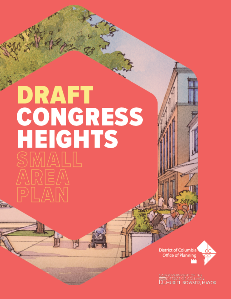 draft congress heights small area plan cover page