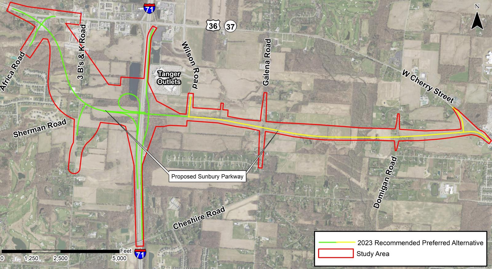 Improved Interchange at I-71 and U.S. 36/SR 37 and Proposed Sunbury ...