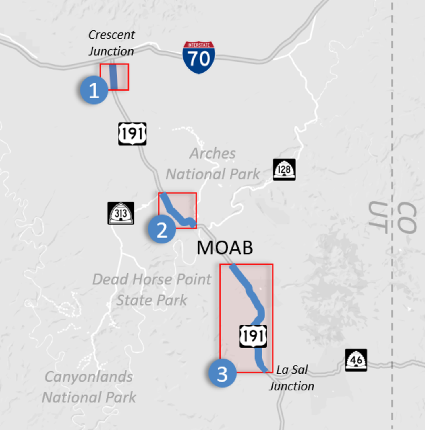 Featured image for [DONE] US-191 Moab Corridor