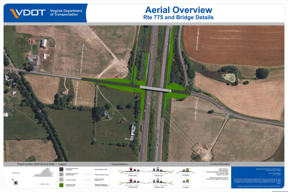 Display of proposed improvements as described in the project discription