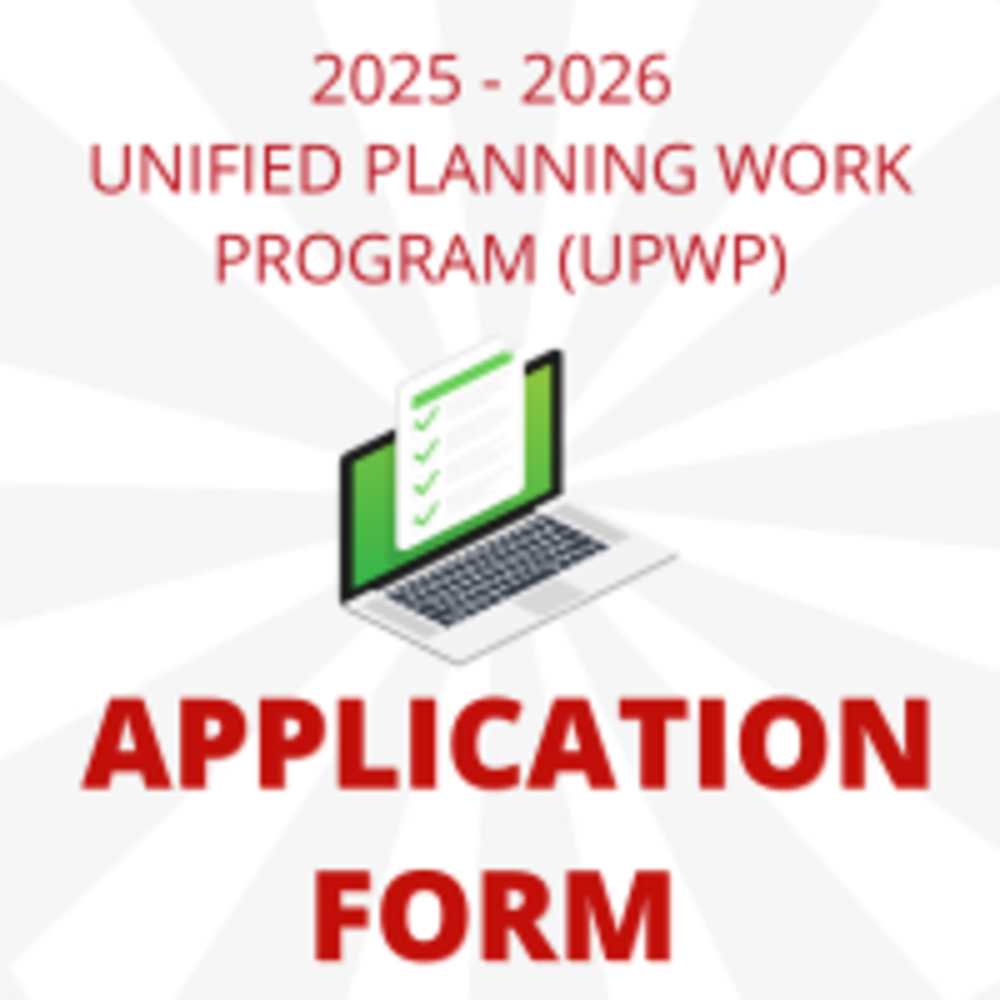 2025 -2026 UPWP application form icon with clipart image of laptop computer