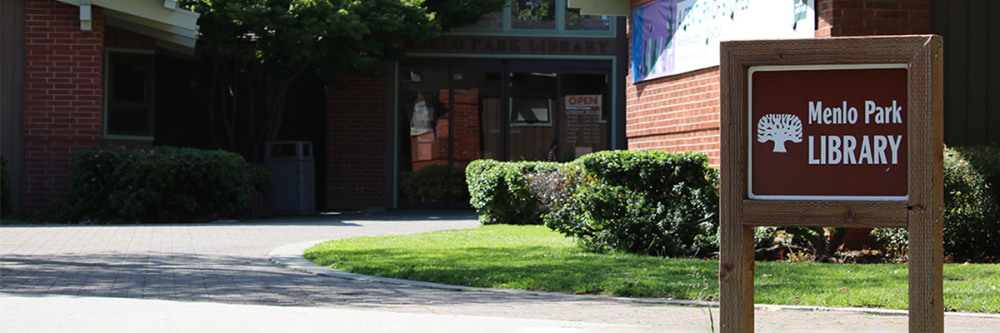 Menlo Park Library entrance