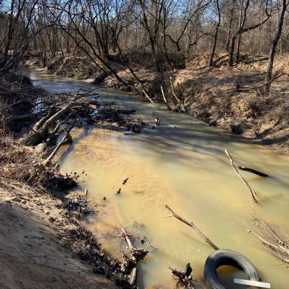 Existing condition of Long Creek
