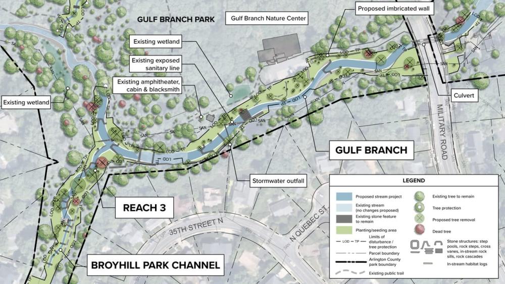 Gulf Branch Design from Nature Center to Reach 3