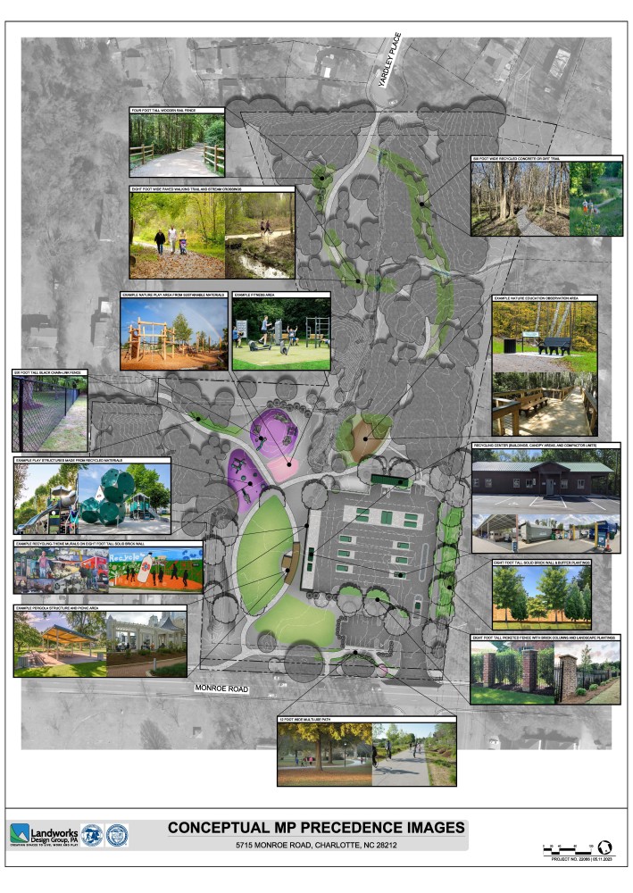 Monroe Road Park Conceptual Plan Precedence