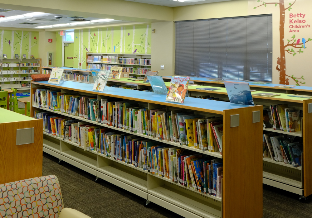 The children's section of the Forest Hills Library