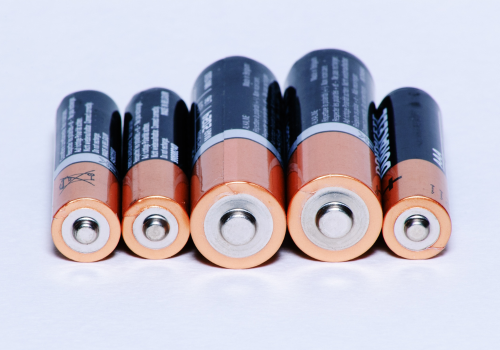 Small batteries in a row