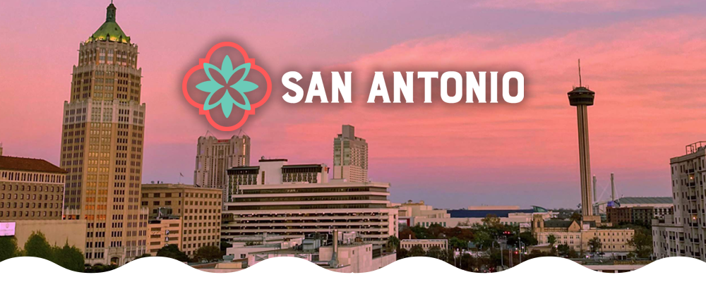 City Of San Antonio Skyline with VSA logo
