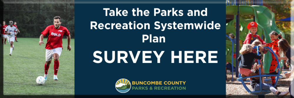 Botón de encuesta sobre el plan maestro de parques y recreación de todo el sistema