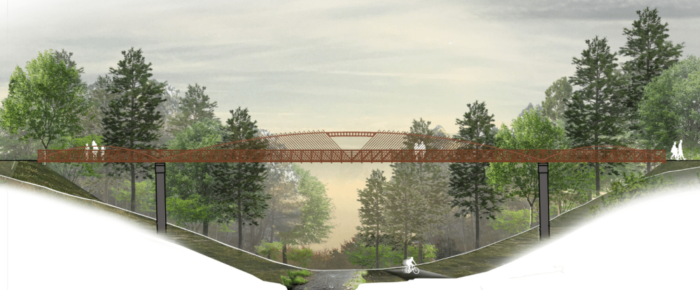 Cary Pkwy Ped Bridge Concept