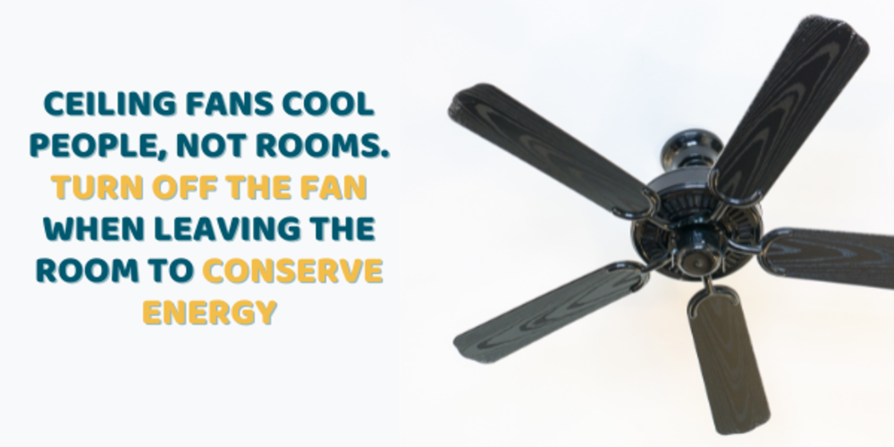 ceiling fan cooling tips