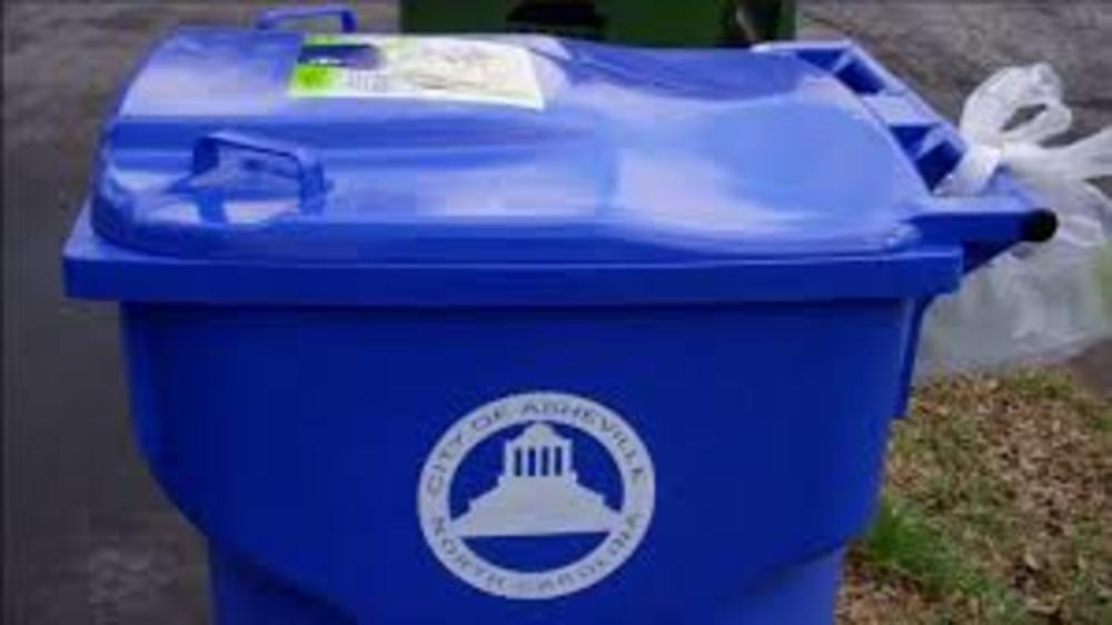 City of Asheville Recycling Bin