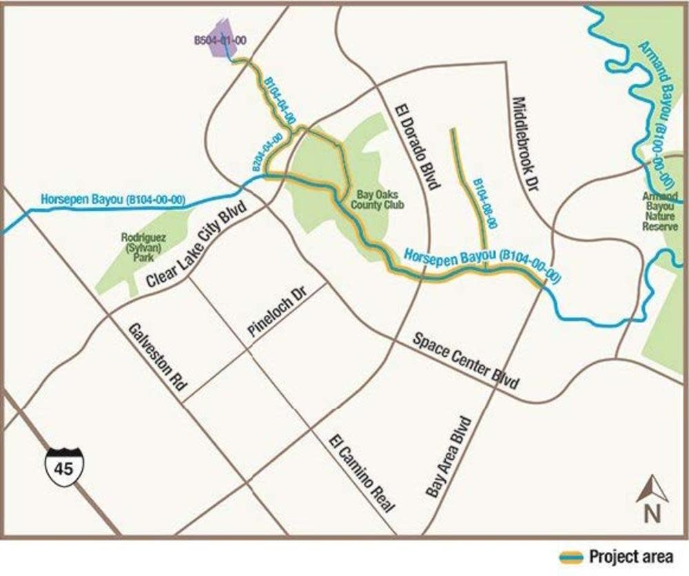 Project Location - Horsepen Bayou Channel Improvements
