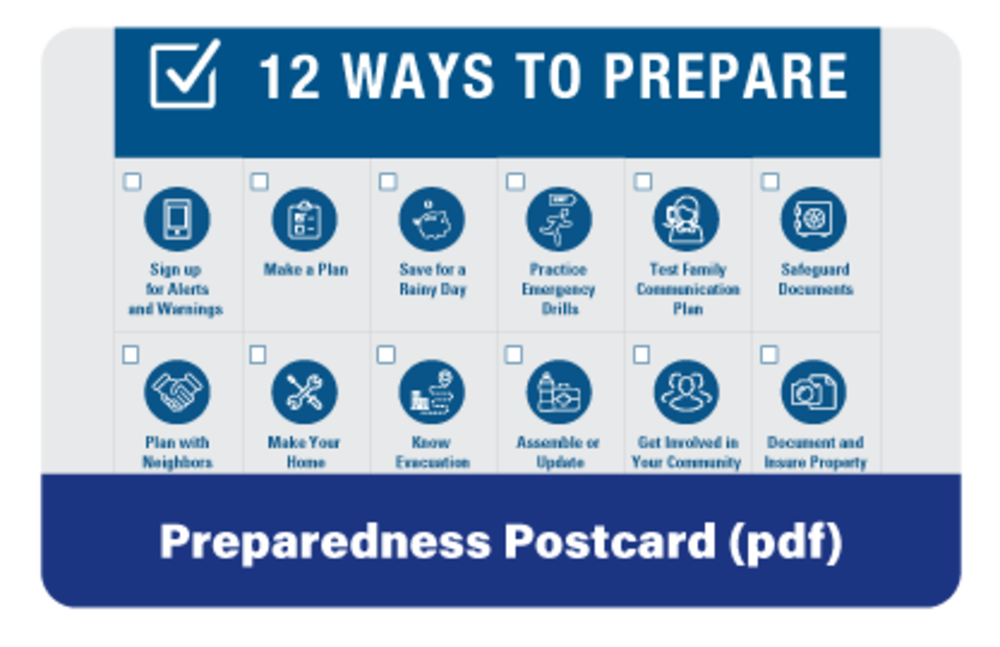 Preparedness Postcard PDF
