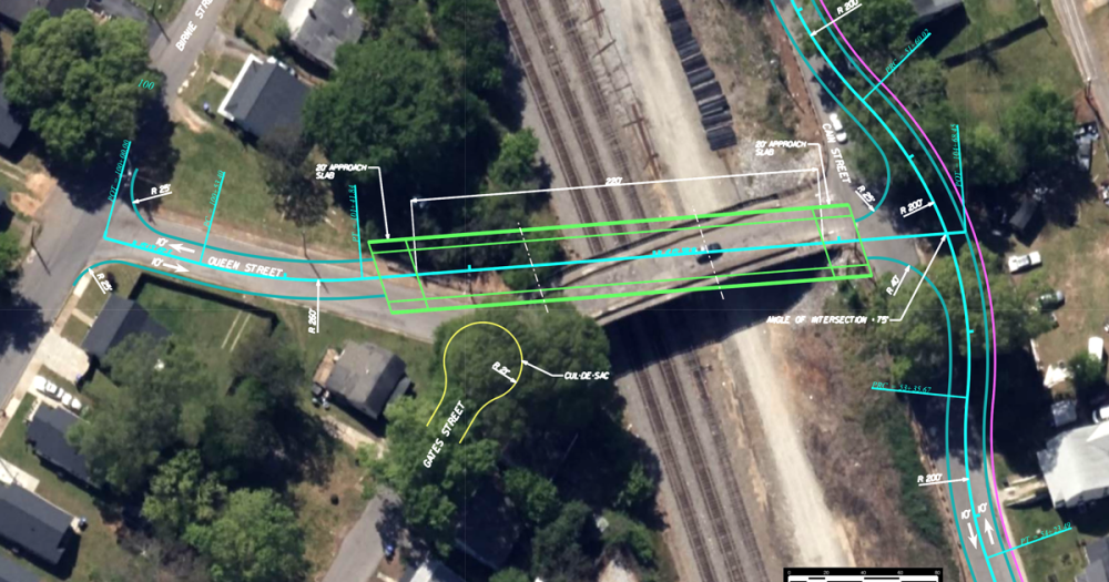 option for bridge replacement that keeps Cain Street open