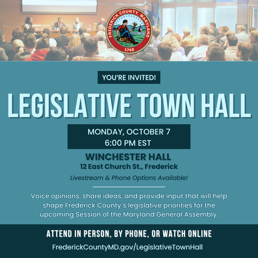 Flyer invitation to legislative town hall