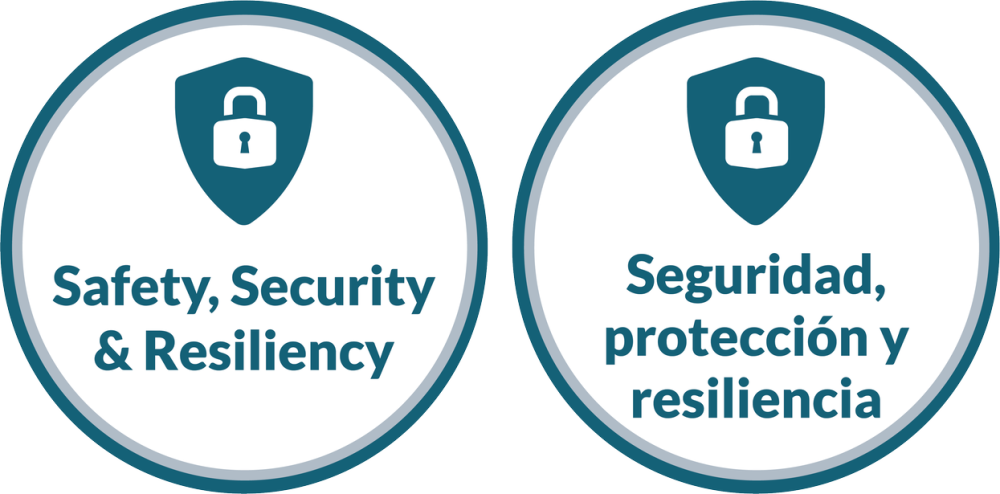 Safety, Security, & Resiliency, English and Spanish