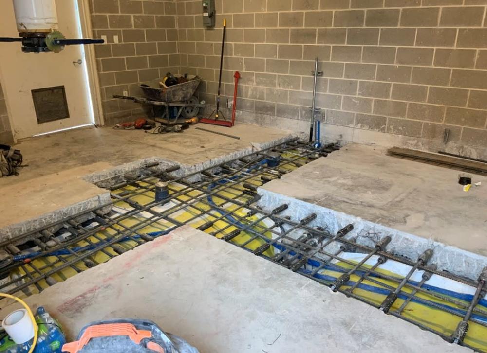 Central Utility Plant – Boiler room ready for concrete pour-back.