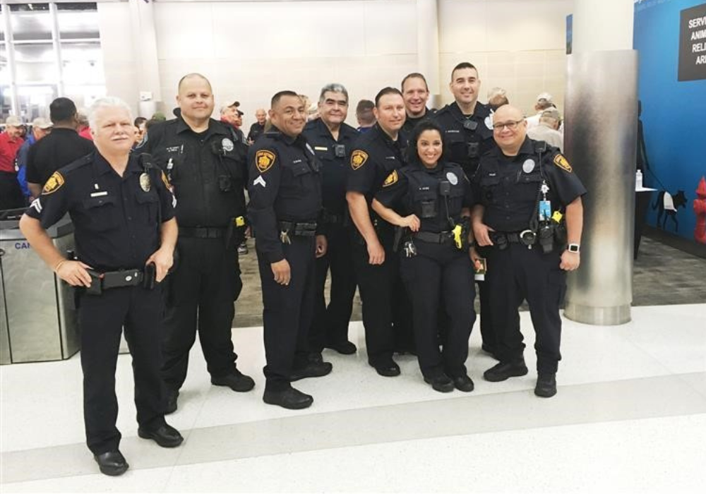 Group of Airport Police posing together