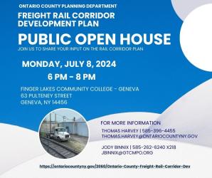 Ontario County Freight Rail Corridor Development Plan - Public Open House