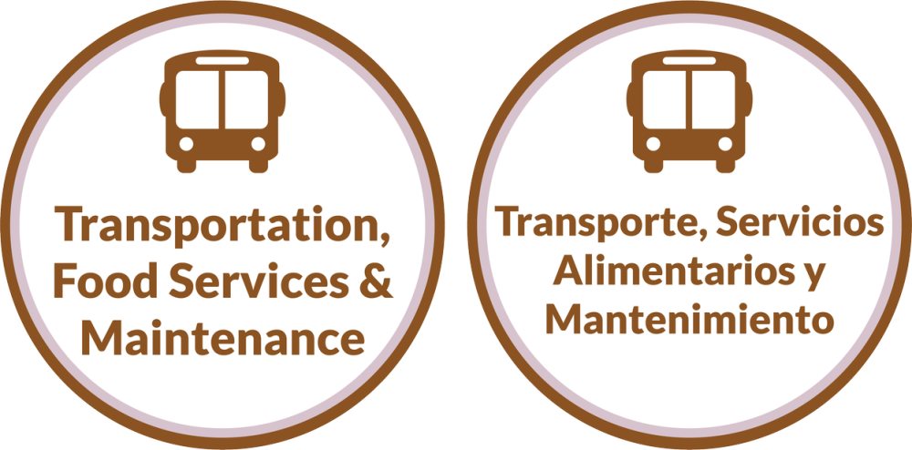 Transportation, Food Services, & Maintenance, English and Spanish