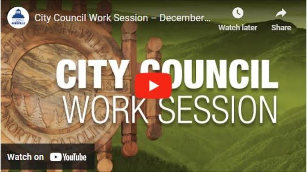 YouTube thumbnail for the City Council Worksession