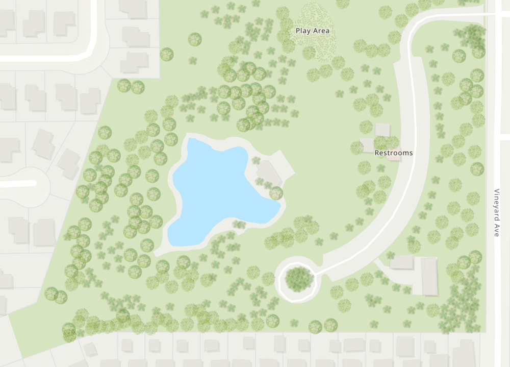 Red Hill Community Park South section map