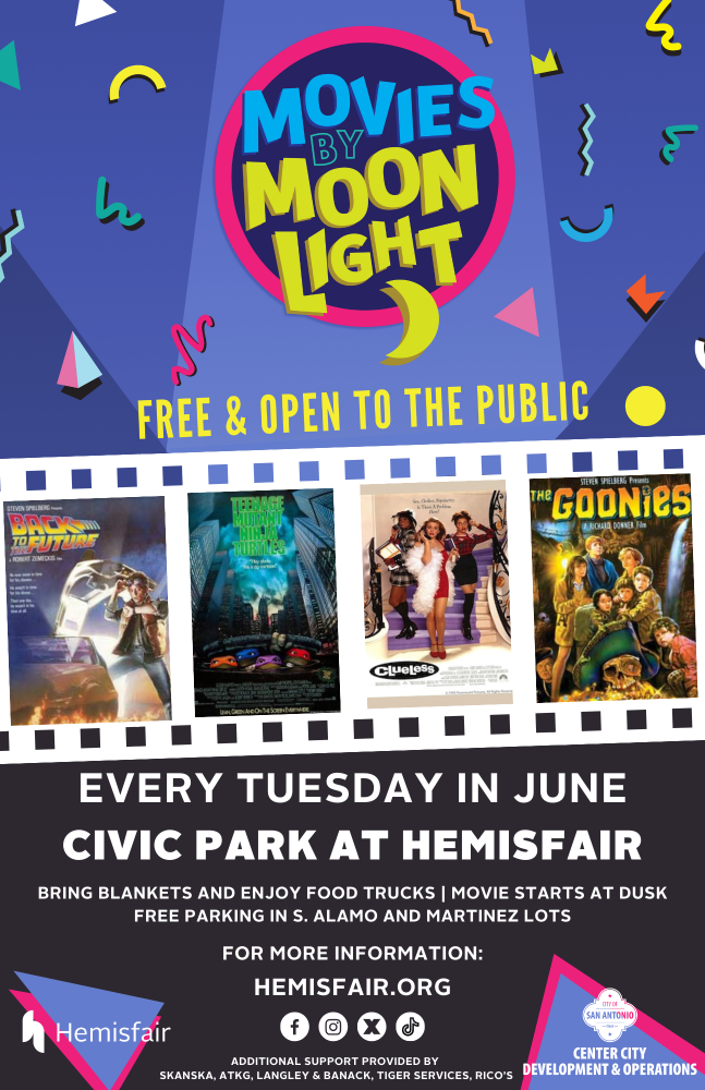 Hemisfair Movies by Moonlight