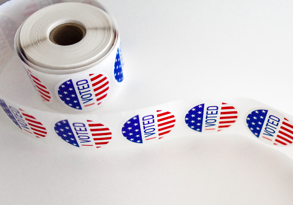 Roll of "I voted" stickers