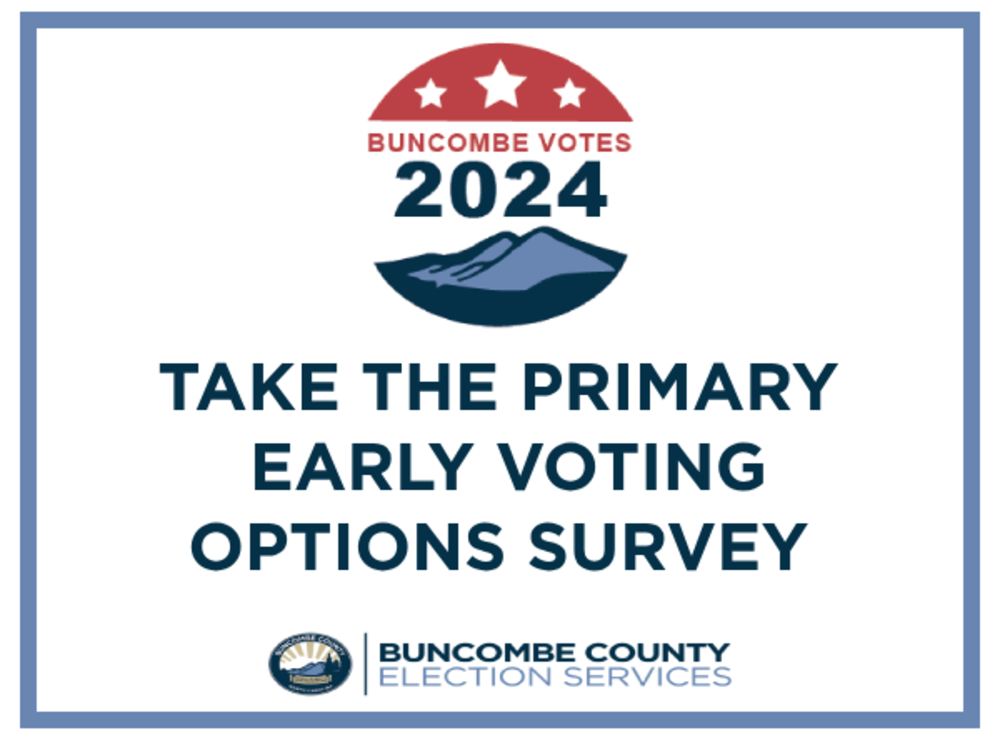 Take the 2024 Primary Early Voting Options Survey Button