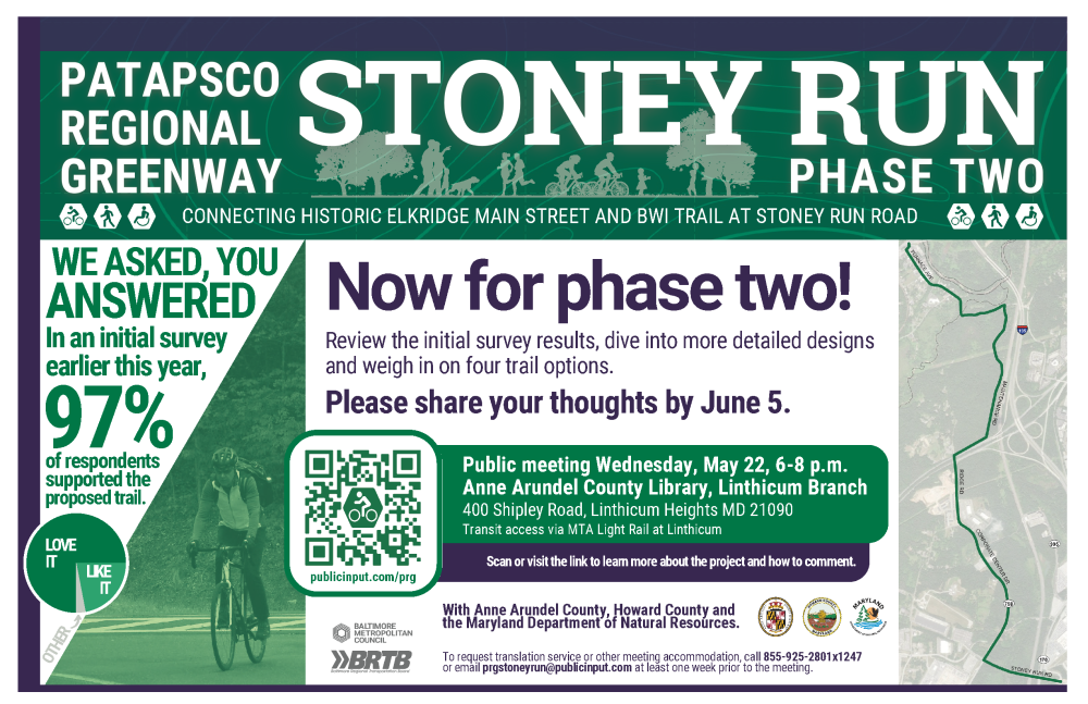 PRG Stoney Run: únase a nosotros para el folleto de la Fase 2