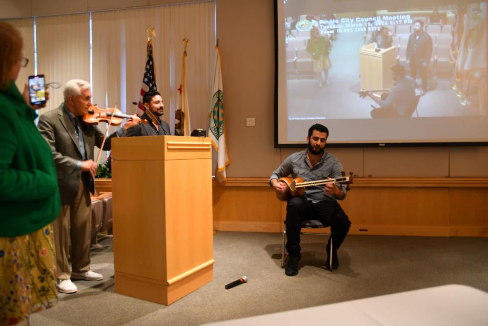 Nowruz musical performance in council chambers