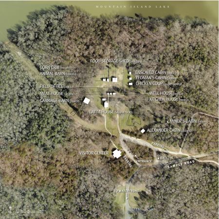 Historic Latta Place Aerial with Labels