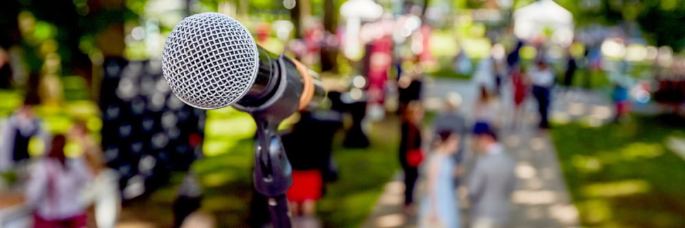 Microphone at event