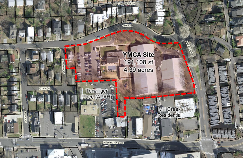 YMCA Site Location - Aerial