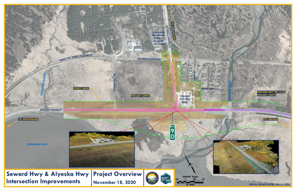 Seward Hwy & Alyeska Hwy Intersection Project Area