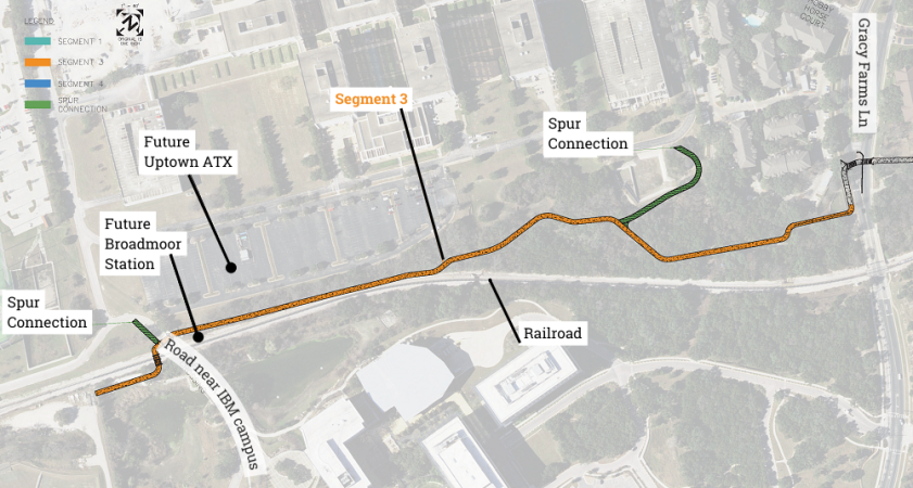 Segment 3 of Red Line Trail (IBM Campus to Gracy Farms Lane)?