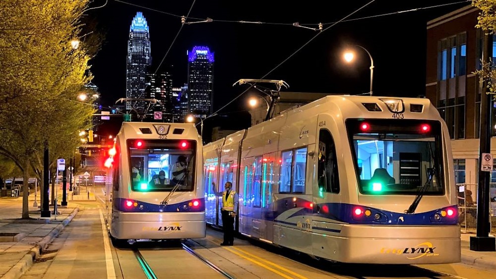 Two new streetcars conduct testing in uptown Charlotte