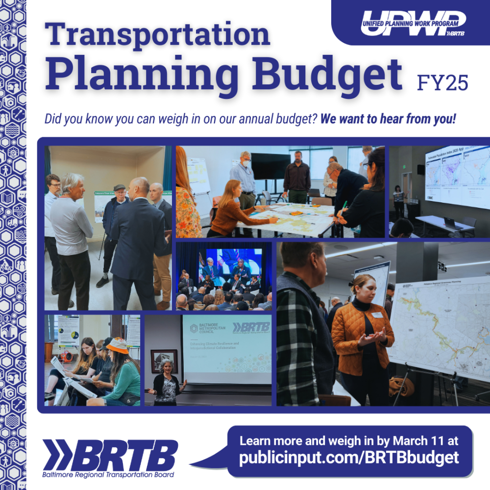 FY 2025 Transportation Planning Budget