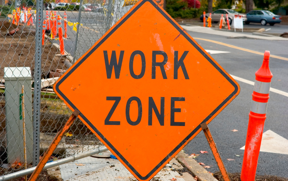 work zone sign