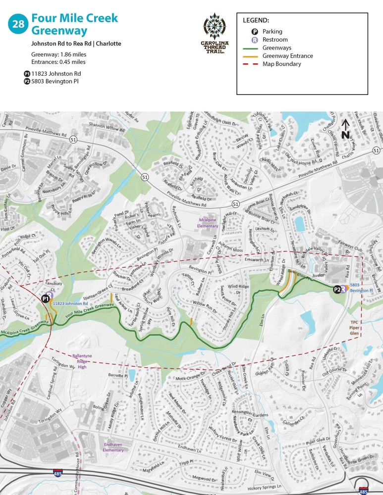 Four mile Connections Map