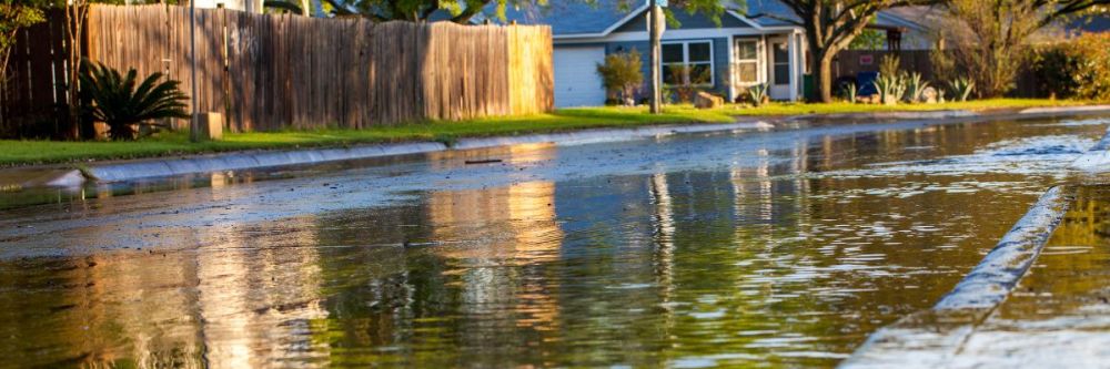 flooding in street