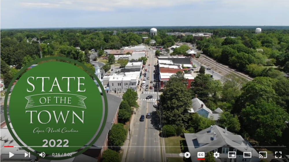 YouTube screenshot for State of the Town Video