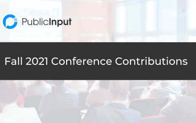 Fall 2021 Conference Contributions