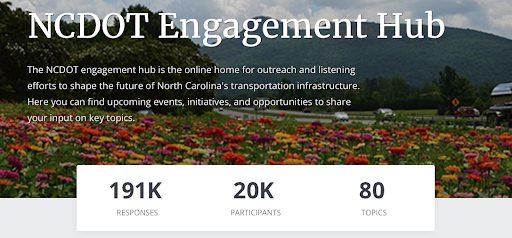 NCDOT Engagement Hub