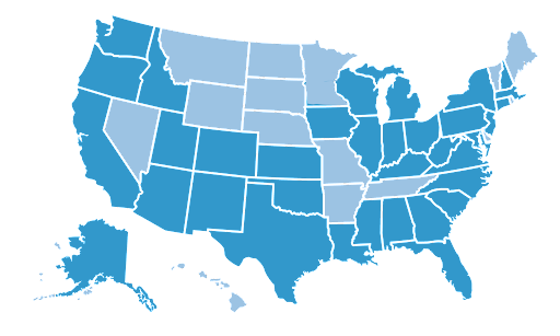 map of usa