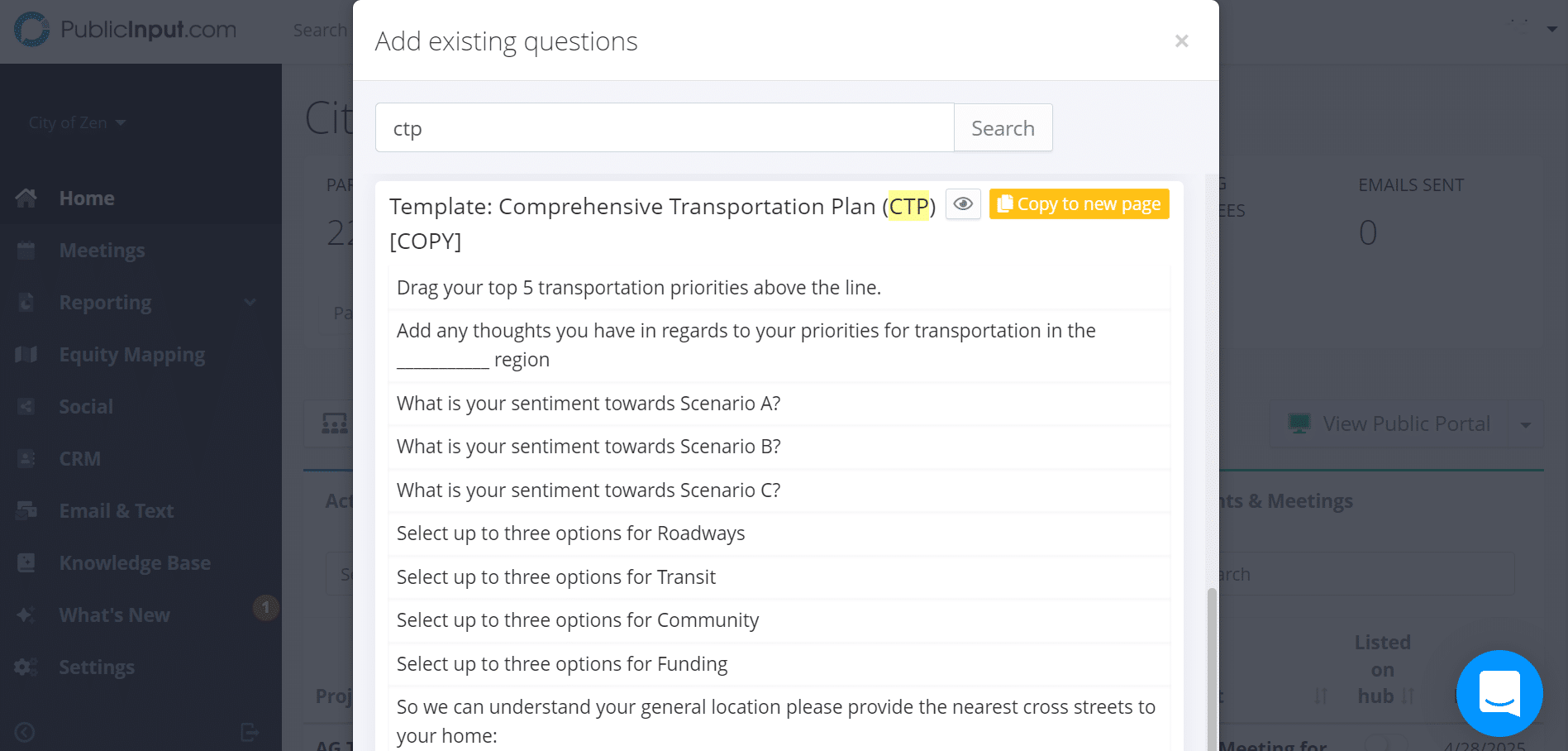 BRT Study Search Button