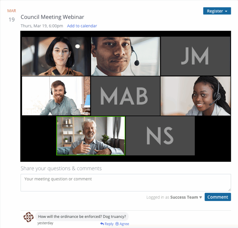 Announcing Virtual Meeting Tools: Integrated live stream, webinars, and screen sharing