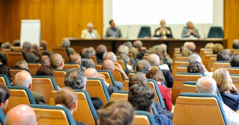 An in-person public meeting