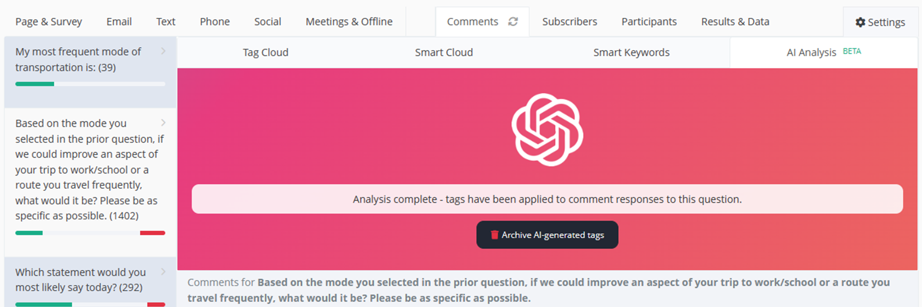 AI Powered Comment Analysis Now Elevated with GPT-4